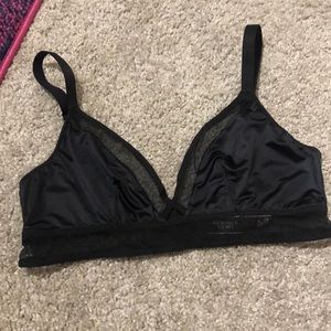 Black satin bra NWT Victoria Secret size small